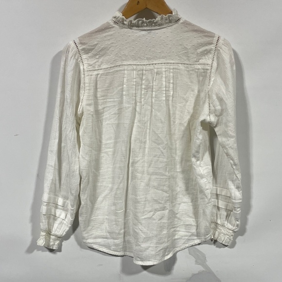 Quince White Ruffled Blouse - Picture 4 of 4